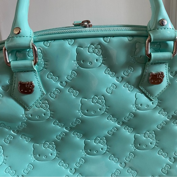 LoungeFly Hello Kitty Zip Up Bag in Mint - Picture 5 of 13